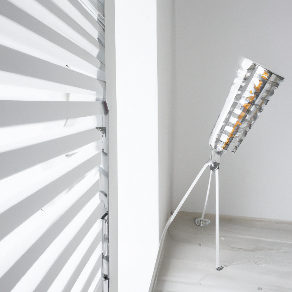 Interior del estudio con luz natural y fondo blanco